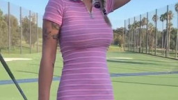 Gabbie Carter - Hitting A Hole In One Public Golf